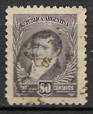 Timbre d'Argentine N°105 oblitéré