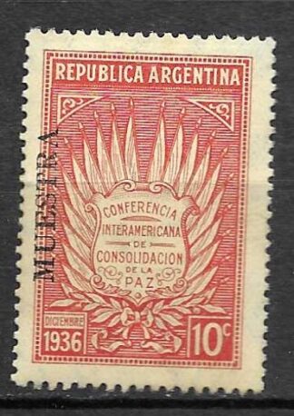 Timbre d'Argentine N°385 neuf* (spécimen)