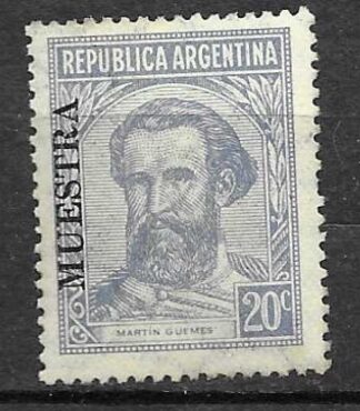 Timbre d'Argentine N°373 neuf** (spécimen)